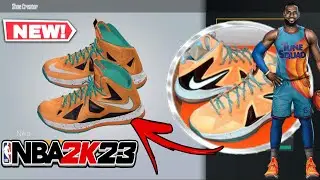 LeBron 10 Elite 'Peach Jam'  - NBA 2K23 Custom Shoe Tutorial (FaTe Locker)