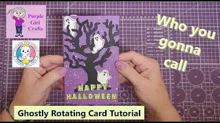 Halloween floating ghost card