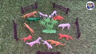 miniature animal playing toy set satisfying and relaxing #satisfying #toys #unboxing