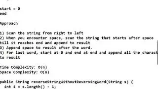 Reverse string without reversing word