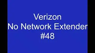 Verizon No Network Extender