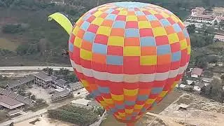 Hot Air Balloon Flight over Vang Vieng in Laos - 24th February 2025