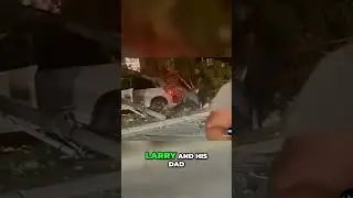 Quick Rescue: Father and Son Save Driver From Burning Car #shorts