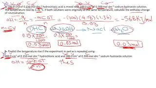 Enthalpy change of neutralization