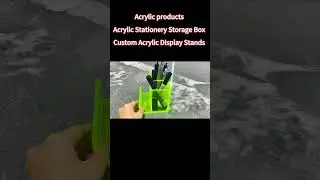 acrylic pen holder#acrylicdisplay #acrylic #display #displaybox #holder #desktop #customized