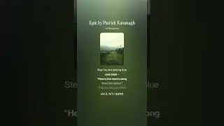 Celtic Irish Music - Epic by Patrick Kavanagh #peace #song #quotes #nature