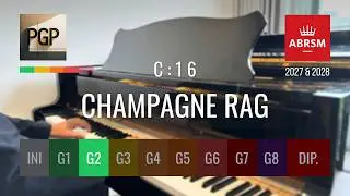 CHAMPAGNE RAG by Wedgwood | ABRSM 2025 & 2026 Grade 2 C16 Piano Tutorial