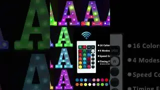 Pooqla Colorful LED Marquee Lights with Remote