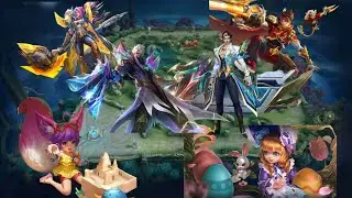 Skin : Nana summer, Hilda starlight, Granger M7, YSS wave breaker, Claude blazing bounties, Chang'e