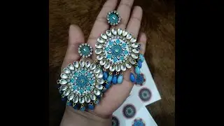 mandala sheets can be use in resin kundan and many more things | kundan earrings