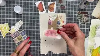 Full Deck Challenge 3 @ShanoukiArt  Week 34 Prompt: Happy Scraps @drnmarketbydebbie #minicollage
