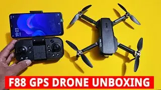 F88 GPS Drone Unboxing & Review 🔥 4K Dual Camera | Best Budget GPS Drone 2025