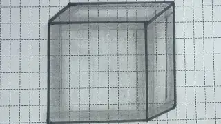 3d square box #trending #geometrical #design #drawing #youtube #content #shorts #reels #art