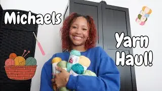 Michaels Yarn Haul! Caron Simply Soft, Loops & Threads Heathered bamboo, and more!