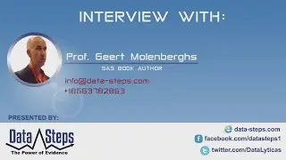Interview with Geert MOLENBERGHS, SAS Book Author
