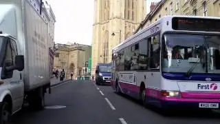 Driving in the city centre, and a peek at Occupy Bristol