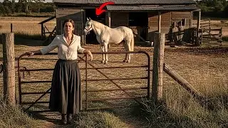 Viuda en duelo heredó la vieja granja de su esposo — donde aún esperaba el caballo que lo recordaba