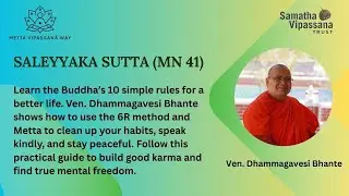 Metta & Right Conduct: A Roadmap to Peace  and The Secret to Merit by Ven. Bhante Dhammagavesi MN41