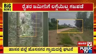 Elephants Enter A Farm Filed In Hosanagara Village In Hassan | Public TV