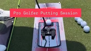 Pro Golfer Putting Session