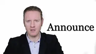 Announce - Meaning | Pronunciation || Word Wor(l)d - Audio Video Dictionary