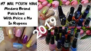 Medora nail polish haul|Medora swatches with no and price|medora polish review 2019
