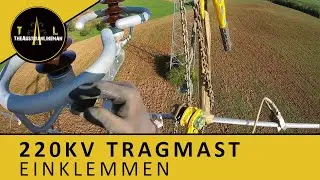 220KV Hochspannungsleitung Tragmast einklemmen