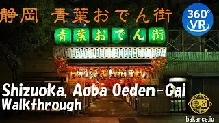 [EN]【360&deg;VR】Aoba Oden Street｜Near Shizuoka Station・Walking Through Lantern-Lit Alleys
