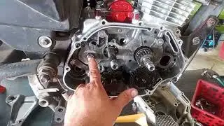 como colocar pedal de partida sem abrir o motor todo. passo a passo. fan 125 2009 todas.