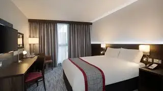 What is a hotel room like at a Motorway service station?