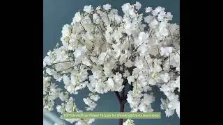 TOPTEN YH001🤍Artificial Silk White Cherry Blossom Tree Table Centerpiece &ndash; Wedding/Party/Home Decor
