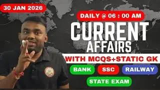 30 JAN 2026 CURRENT AFFAIRS // DAILY CURRENT AFFAIRS//CURRENT AFFAIRS IN HINDI #current #affairs