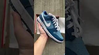 Would you wear these?   👟These are Nike Dunk Low Marina Blue.   💳shop now on our website in bio