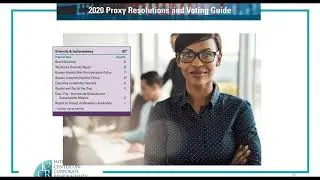 ICCR's 2020 Proxy Resolutions and Voting Guide Overview Webinar