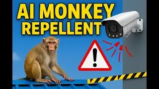 Kalpvaig's Smart Monkey Repellent System | AI Camera, 100W Sound, Laser & Safe Shock Tape