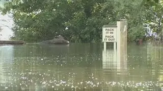 Capt. William Clark Park at Cottonwood Beach closed due to flooding