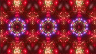 Brilliant Flashing Lights with Kaleidoscopic Patterns and Flowing Saturated Colors, VJ Loop