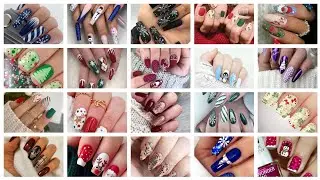 250+ Christmas nail design 2022//modern nail ideas//acrylic nail//nail art//stickers nail