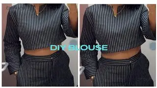 How To Cut And Sew A Free Blouse For Beginners 