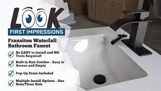 First Impressions - Fransiton Black Waterfall Bathroom Faucet