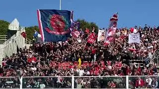 Curva Nord Ancona in trasferta a Pescara 2023-24.