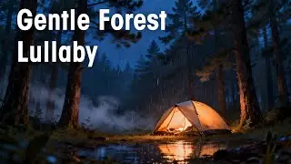 Gentle Lo-Fi Lullaby 🌧️ Cozy Tent Rain & Soft Piano for Sleep, Study & Relax