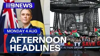First female AFP Commissioner announced; Premier's warning to demonstrators | 9 News Australia