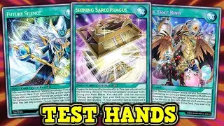 Shining Sarcophagus Test Hands • YUGIOH TCG