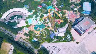 Guangzhou Chimelong Tourist Resort - Drone Aerial Video - China