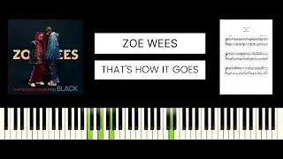Zoe Wees - That&rsquo;s How It Goes ft. 6LACK (BEST PIANO TUTORIAL & COVER)