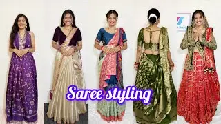10 different ways of Saree styling| साड़ी पहनने के 10 आसान तरीके #sareestyling, #rekhamishra