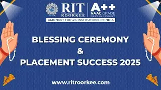 Blessing Ceremony 2025 LIVE | RIT Roorkee Placement Success