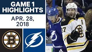 NHL Highlights | Bruins vs. Lightning, Game 1 - Apr. 28, 2018