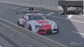 Gran Turismo 7 - Tokyo expressway sud antihoraire - Toyota GR Supra racing concept Gr3 - Daily B